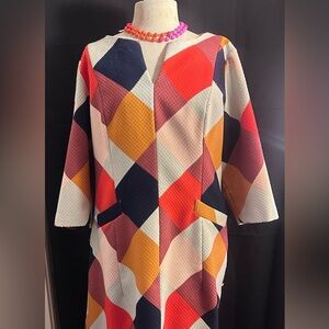 Vintage Traffic People Coral Polka Dot Dress